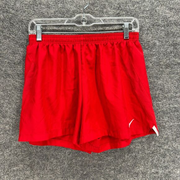 Nike Activewear Shorts Men M Medium Red Athletic Pull On Dri Fit Elastic Waist - Picture 1 of 6